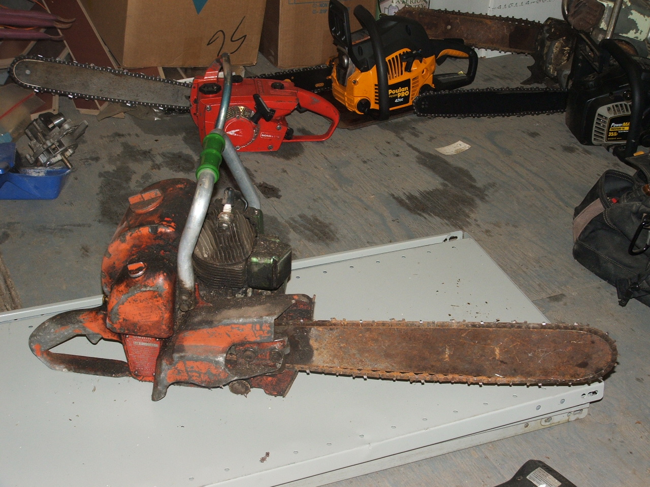 Antique Homelite chainsaw