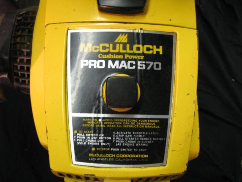 McCulloch 570 Chainsaw