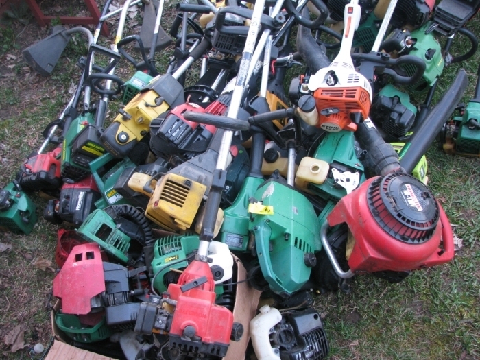 Used trimmer and blower parts