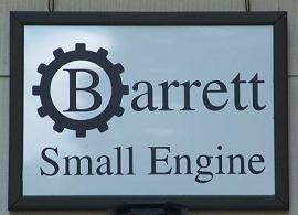 Barrett Small Engine sign